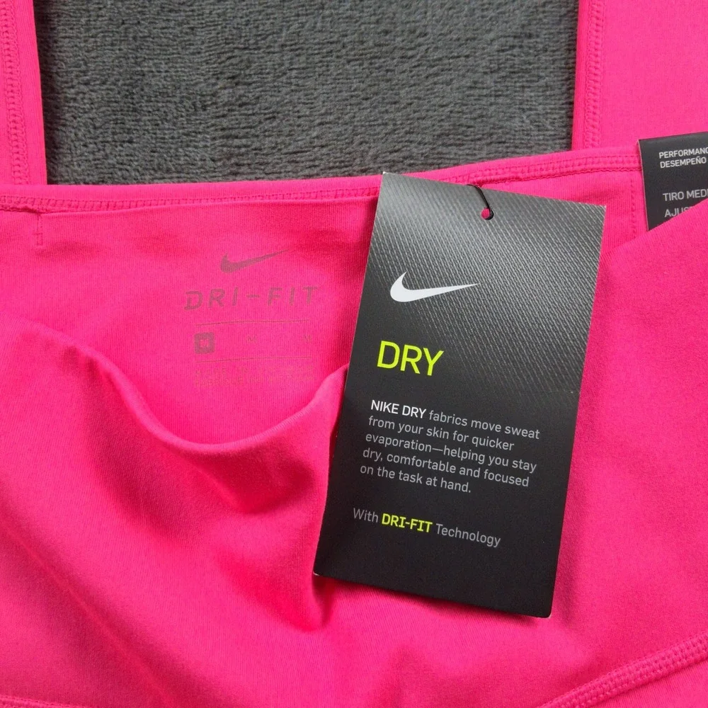 NWT Nike One Luxe Dri-FIT Leggings Womens Medium Pink High Rise Tight Fit 1695‎